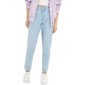 TOM TAILOR Denim Dames Mom Fit Jeans 1034626, 10117 - Used Bleached Blue Denim, 27