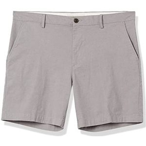 Merk Amazon – Goodthreads herenshort van licht, comfortabel en elastisch Oxford-kruis, 17,8 cm binnenbeenlengte, Metaal zilver, 31W