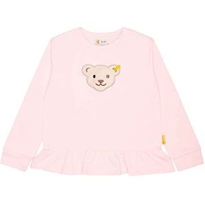 Steiff Meisjeshoofd met capuchon, teddykop met knijper sweatshirt, Rose Shadow, 110 cm