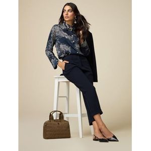 Oltre Scuba Crêpe Broek voor Dames, Blauw, 44