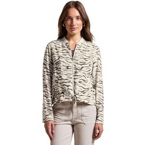 Street One - Gedessineerde Blouson - Bruin - Katoen