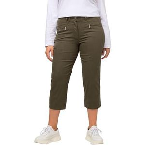 Ulla Popken Basic Mony, kuitlang, facelift broek voor dames, zwart, 42 NL