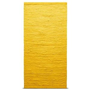 RUG SOLID, katoenen rug, regenjas geel, 60 x 90 cm