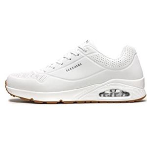 Skechers Uno Stand On Air heren Trainers Laag-top, wit, 47.5 EU