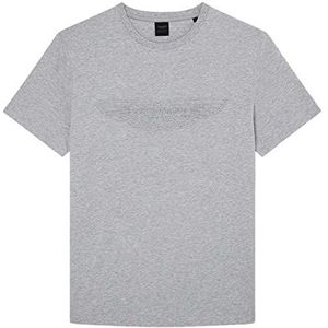 Hackett London Am Emboss T-shirt voor heren, Grijs (Ice Grey), XL