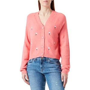 PIECES Dames Pckoyo Ls Knit Cardigan Kac gebreide jas, roze, M