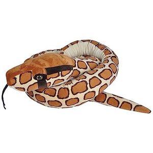 Wild Republic Plush Snake Jumbo Birmese python, pluche slang, reuzenknuffeldier, 280 cm, babyshower cadeau, knuffeldier, vulling van gerecyclede waterflessen