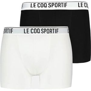 Le Coq Sportif - Essentiels - Boxershorts - Marineblauw/Zwart - Jersey 96% Katoen 4% Elastaan - 2 Stuks