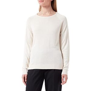 SelectedFemme Dames SLFELIN LS Knit O-Neck B COLL pullover, beige, L