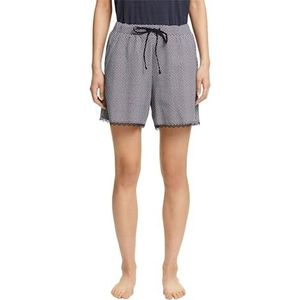ESPRIT Bodywear dames bedrukt katoen LACE SUS s.Shorts een pyjamabroek, marineblauw 3, 36