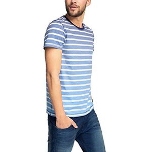 edc by Esprit Heren Sportshirt, Blauw (zwart), L