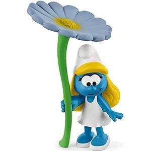 schleich 20828 Smurfs met bloem, voor kinderen vanaf 3 jaar, The Smurfs - Pre School Smurfs figuurtjes