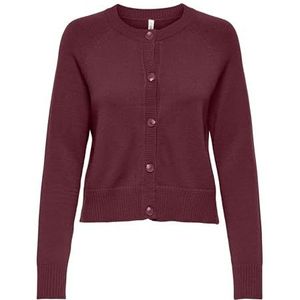 ONLY Onlkatia Ls korte cardigan Cc KNT, zinfandel, S