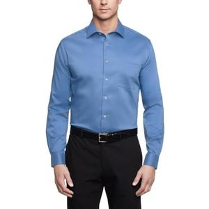 Van Heusen Men's Dress Shirt Regular Fit Ultra Wrinkle Free Flex Collar Stretch, Blue Frost, 15""-15.5"" Neck 32""-33"" Sleeve