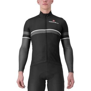 CASTELLI Retta LS Jersey fietsshirt met lange mouwen, zwart/donkergrijs, 3XL
