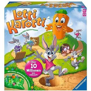 Ravensburger Verlag GmbH Ravensburger Children's Games 22343 - Lotti Karotti - Racespel voor 2 tot 4 spelers vanaf 4 jaar: The Twisted Rabbit Race