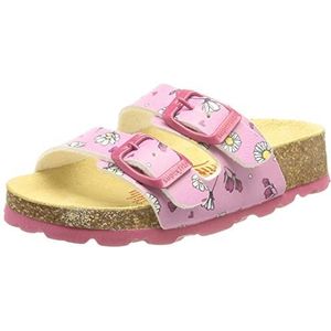 Superfit Pantoffels met voetbed voor jongens en meisjes, Roze Veelkleurig 5510, 40 EU