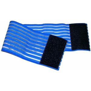 GIMA FIAB - Universele elastieken voor elektroden, herbruikbaar, 100x8 cm, blauw, 28323