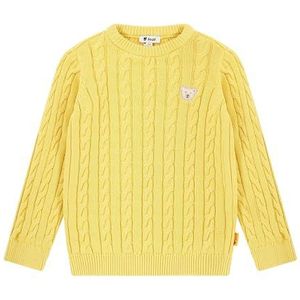 Steiff Pullover EU maat 92 crème goud, trui met lange mouwen, kindertrui, warm en comfortabel, wasmachinebestendig, Crèam goud., 92