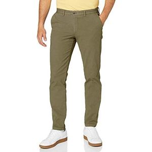 Hackett London Heren GMT Dye Texture Chino Broek, 665groen, 37W x 32L