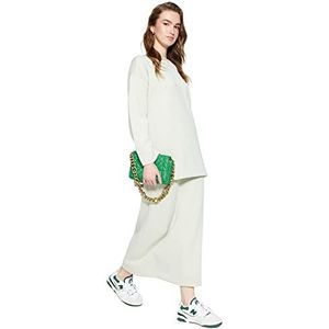 Trendyol Tweedelige set voor dames, bruin-relaxed overhemd, Nerts, XL