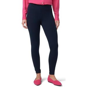 HUE Ultra zachte katoenen dameslegging met brede tailleband, volledige capri-lengte, Donkerblauw, M