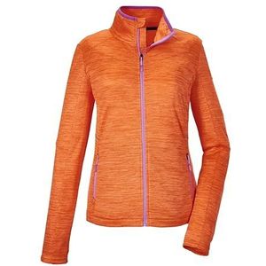 killtec Dames Stretchjack/fleecejack met opstaande kraag KOS 17 WMN FLX JCKT, coral orange, 38, 41306-000