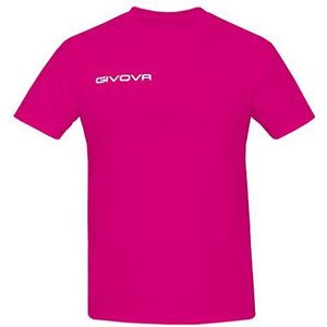 Givova MA007 Unisex T-shirt voor volwassenen, fuchsia, maat XS