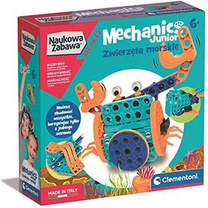 Clementoni - 50661 - wetenschappelijk plezier build mechanica junior zeedieren stenen bouwstenen voor kinderen vanaf 6 jaar versie Polen
