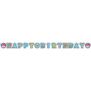 Child Pokemon ""HAPPY BIRTHDAY"" Letter Banner 2.1m