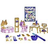 My Little Pony: A New Generation Koninklijke slaapkamer van Prinses Pipp Petals - Roze pony van 7,5 cm, speelgoed met onthullingsfuncties met water voor kinderen