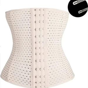 Three-breasted heren en dames huidskleur buikriem strakke waist trainer maat XS