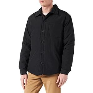 Urban Classics Gewatteerde nylon shirt voor heren, zwart, XL