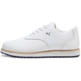 PUMA Avant WMNS golfschoen voor dames, wit-DIEP Navy-Sand Dune, maat 41 EU, Puma White Deep Navy Zandduin, 40.5 EU