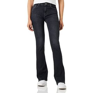 7 For All Mankind Bootcut Slim Illusion Wicked Jeans voor dames, zwart, 25