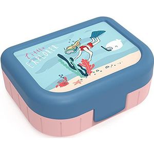 Rotho Memory Kids Snack blikje 1l, voedselveilig plastic (PP) BPA-vrij, veelkleurig, 1l (16.6 x 13.3 x 6.1 cm)