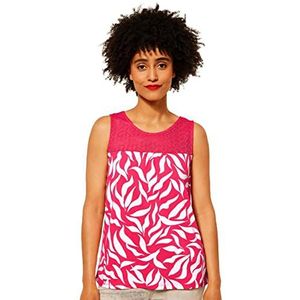 Street One Dames New Vicky kanten top, AW Intense Coral, 40