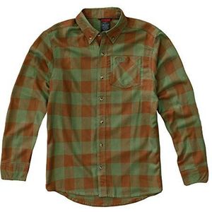 Mossy Oak Buffalo geruite flanellen overhemd voor heren (pak van 1), Toffee Buffalo, L