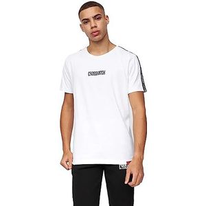 Crosshatch Fellmites T-shirt voor heren, Wit, XL
