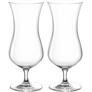 Leonardo Il Mondo Hurricane glazen set van 2 - cocktailglas van kristalglas, hoogwaardig afgewerkt - inhoud 520 ml - vaatwasmachinebestendig - 2 transparante cocktailglazen 064991