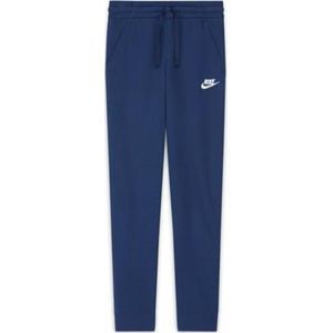Nike Jongens B NSW CLUB FT JOGGER PANT Broek, MIDDERNACHT MARINE/(WIT), XS