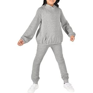 M17 Hoodies voor meisjes, Grijs Marl, 9-10 jaar