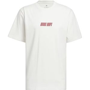 adidas Heren adidas Hoops Graphic Tee, cloud white, XXL