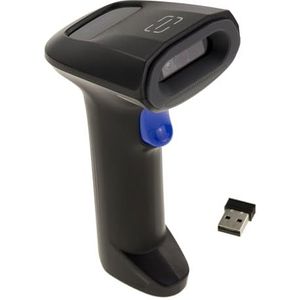 KALEA-INFORMATIQUE Oplaadbare draadloze handdouche voor barcodes 1D UPC, EAN, GS1 en 2D QR Code, DataMatrix, Aztec enz... Bereik 40 m