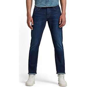G-Star Raw heren Jeans 3301 Straight Classic',Gedragen in ultramarine C052-c236,27W / 32L