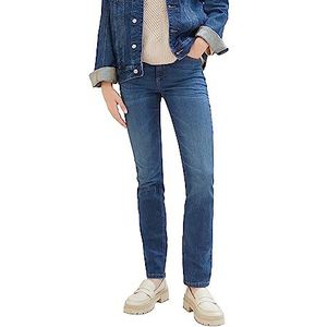 TOM TAILOR Kate Straight Jeans voor dames, 10281 - Mid Stone Wash Denim, 25W x 30L