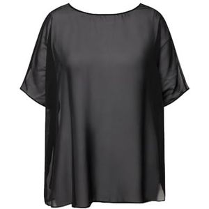 Ulla Popken - Blouseshirt - Wit - Halve Mouw - Wijde Pasvorm