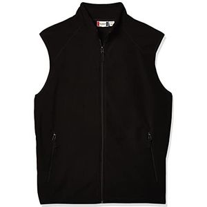 CLIQUE Summit Full Zip Microfleece Vest voor heren, Zwart, 5XL
