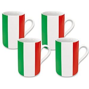 Könitz Flags Italy espressokopjes set van 4 keramiek