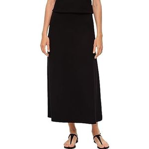 s.Oliver BLACK LABEL Midi rok voor dames, zwart, 48